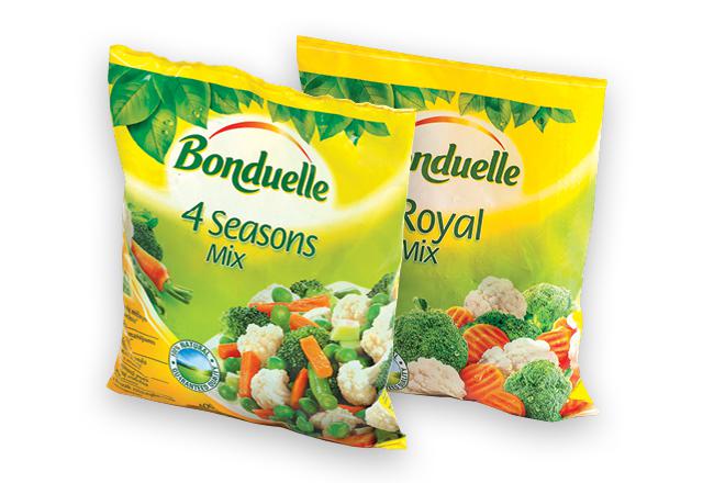 Prekė: Šaldytoms daržovėms ir jų mišiniams BONDUELLE