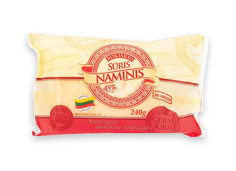 Sūris be laktozės ROKIŠKIO NAMINIS
