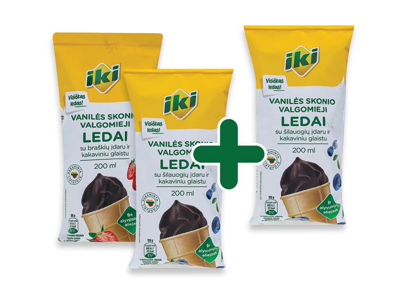 IKI ledai vafliniame puodelyje