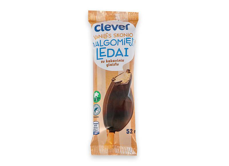 CLEVER vanilės skonio ledai