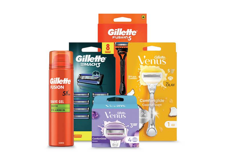 Skutimosi priemonėms GILLETTE ir VENUS