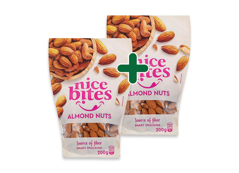 Prekė: NICE BITES migdolų riešutai