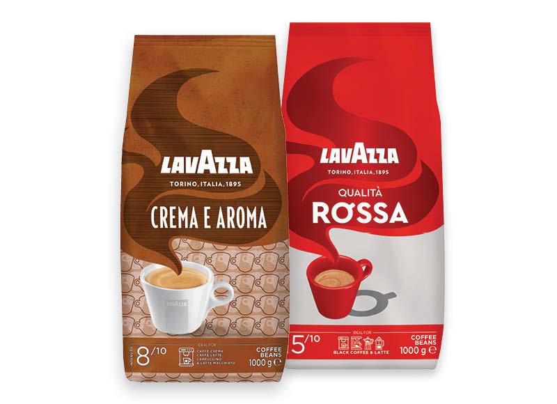 Kavos pupelės LAVAZZA CREMA E AROMA, QUALITA ROSSA