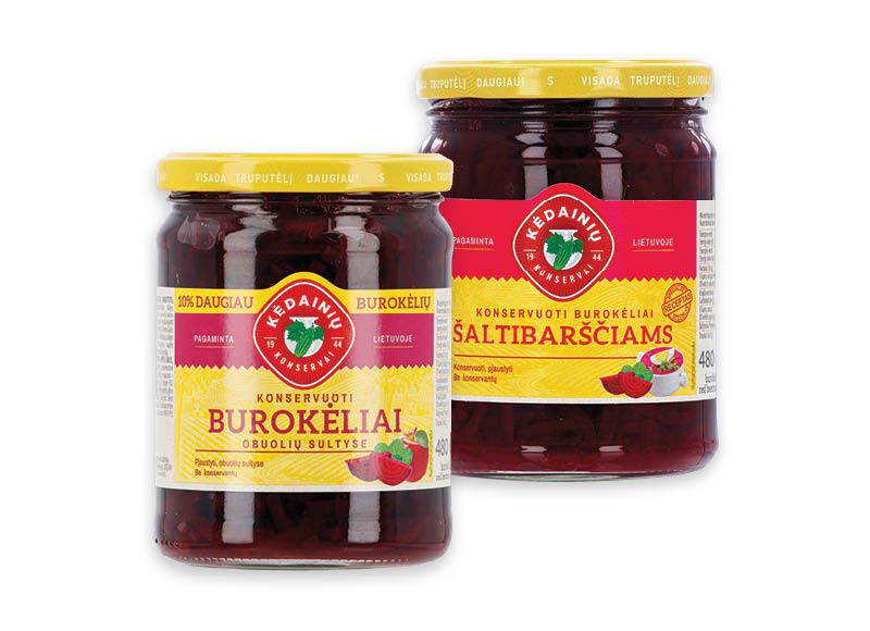 KĖDAINIŲ konservuotiems burokėliams