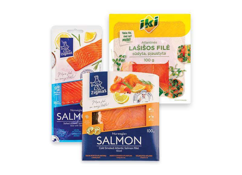 Sūdytai ir rūkytai lašišų filė