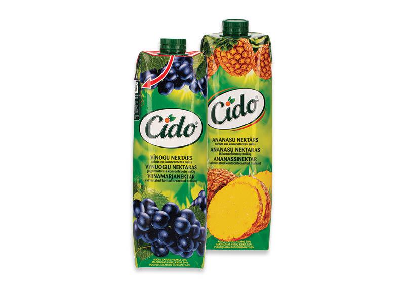 Ananasų ar vynuogių nektaras CIDO