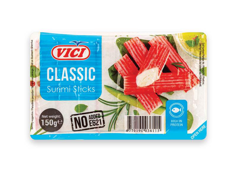 Krabų skonio lazdelės iš sūrimio VIČI CLASSIC