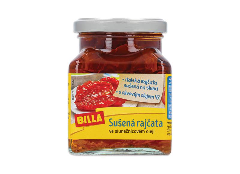BILLA saulėje džiovinti pomidorai