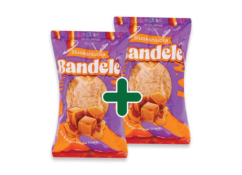 Sluoksniuota bandelė su karameliniu įdaru