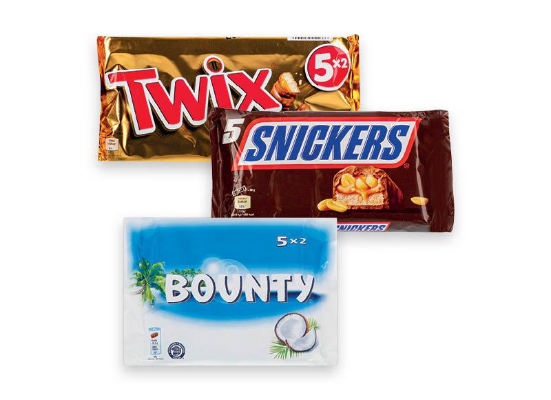 Batonėlis SNICKERS, TWIX ar BOUNTY