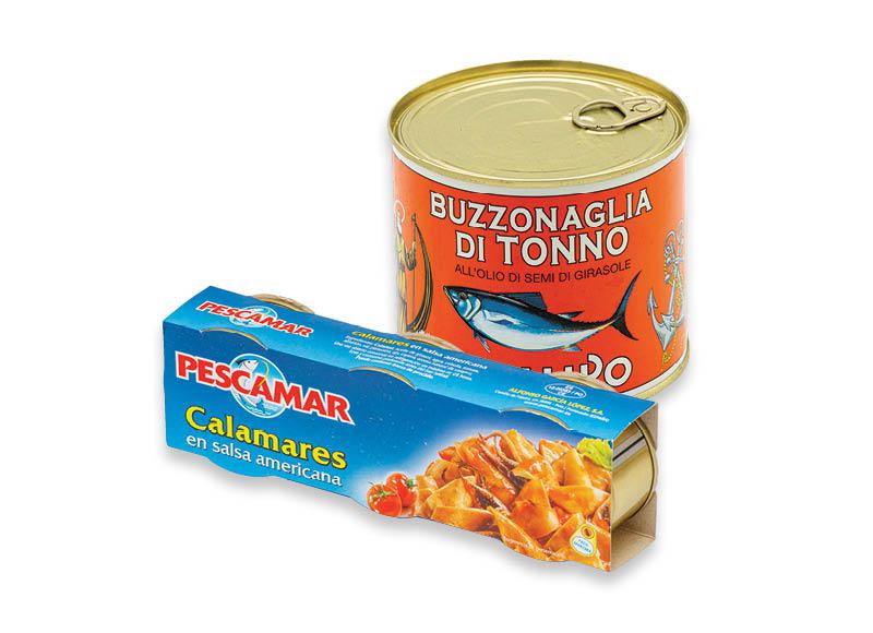 Prekė: Jūrų gėrybėms PESCAMAR, tunams BUZZONAGLIA