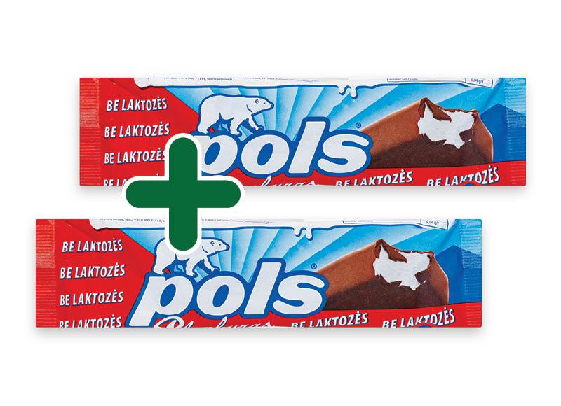 Ledai POLS ant pagaliuko be laktozės