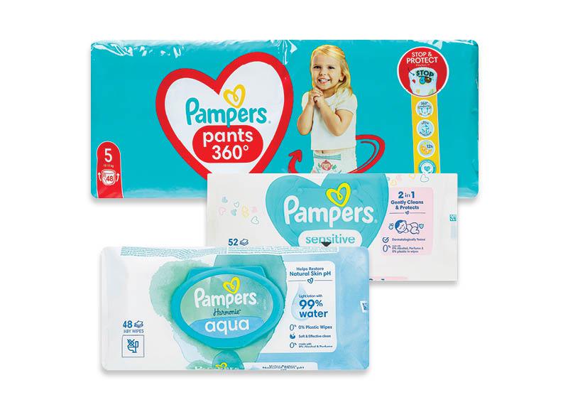 Sauskelnėms, servetėlėms PAMPERS
