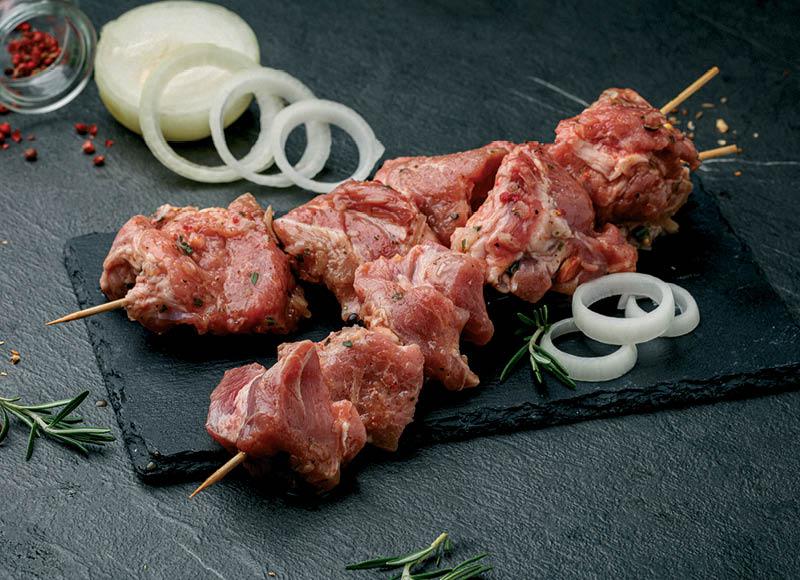 Prekė: Kiaulienos sprandinės šašlykas česnakų ir kalendros marinate