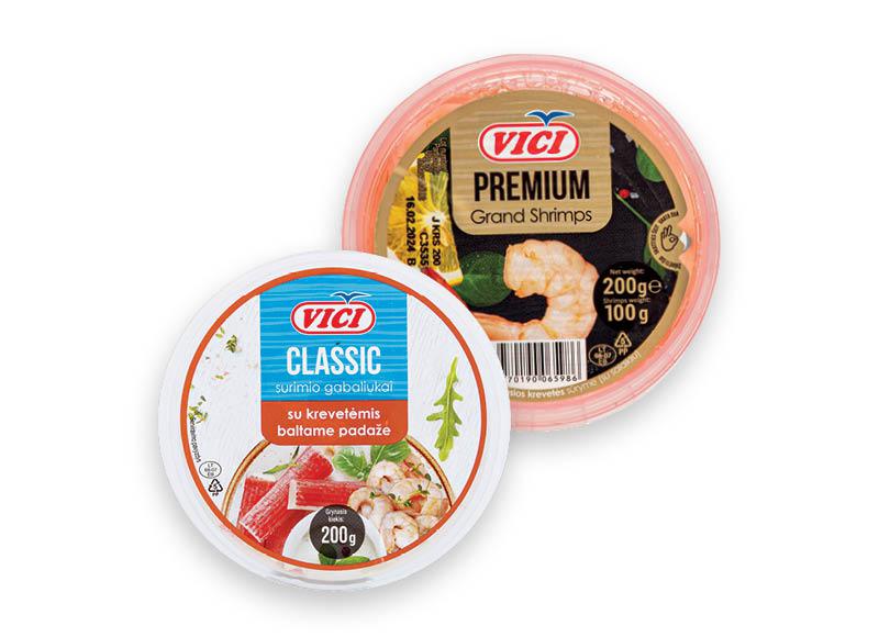 Krevetėms, moliuskams, surimio gabaliukams VIČI