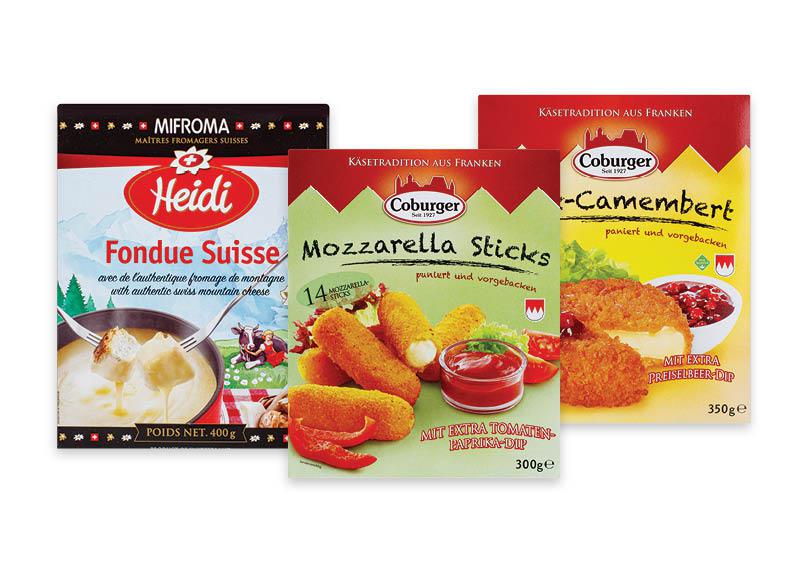 Sūriams COBURGER ir FONDUE HEIDI