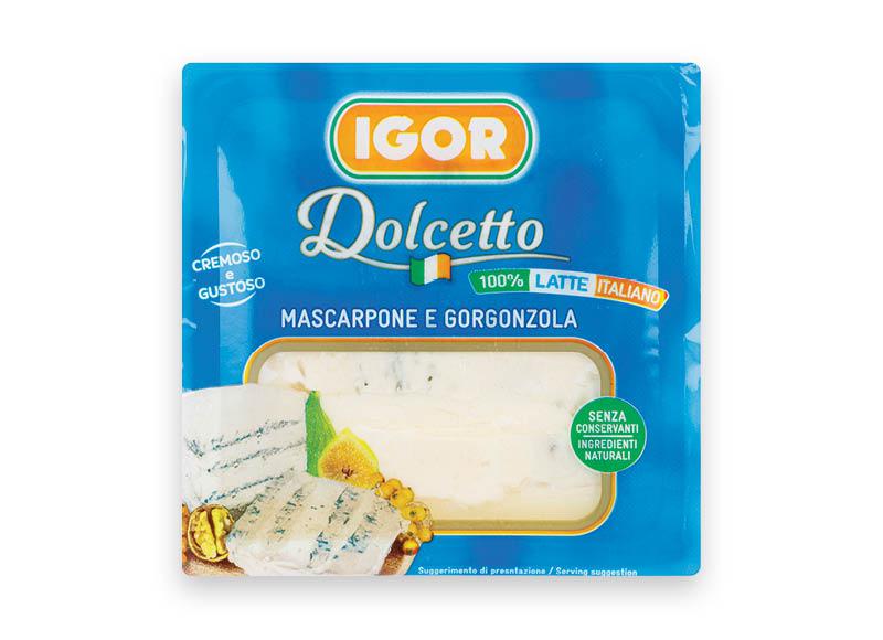 Sūris DOLCETTO GORGONZOLA su mėlynaisiais pelėsiais