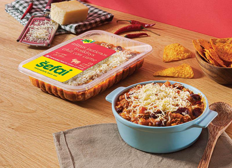 IKI ŠEFAI jautienos troškinys CHILI CON CORNE