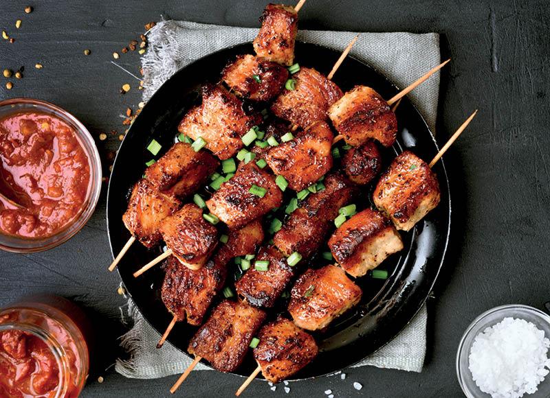 Kiaulienos šašlykas kefyro marinate