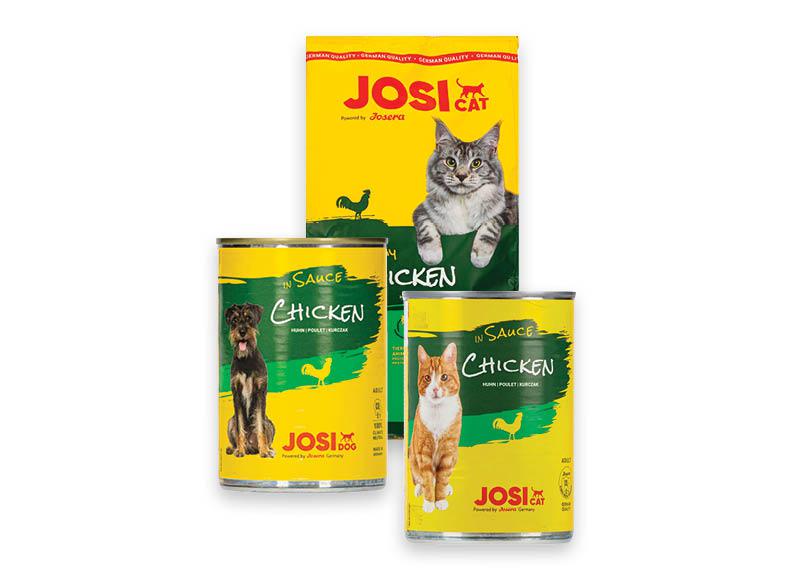 Kačių, šunų pašarui JOSICAT, JOSIDOG