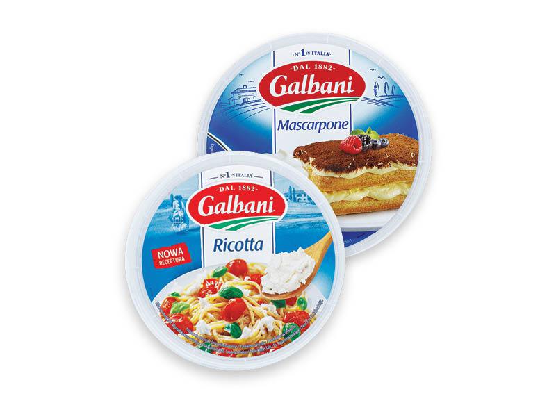 GALBANI sūriams RICOTTA ir MASCARPONE