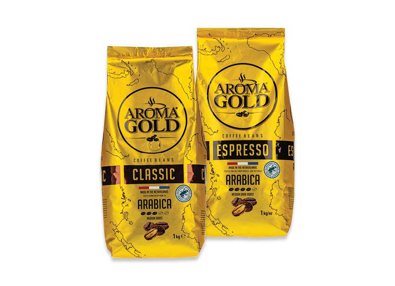 Prekė: Kavos pupelės AROMA GOLD