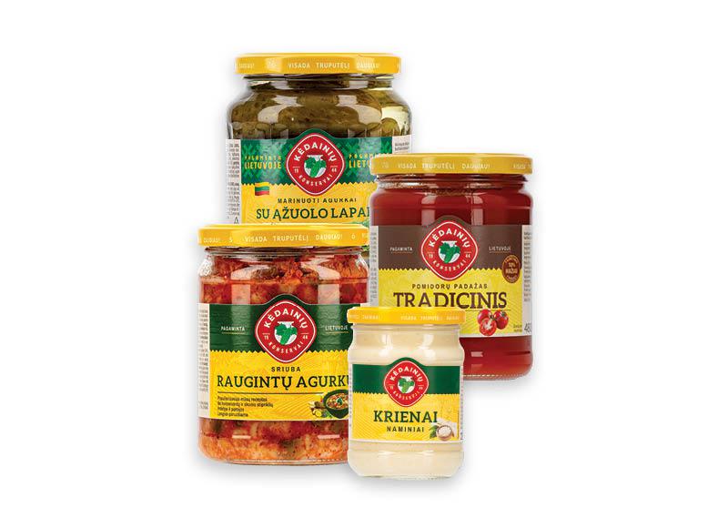 Konservuotai produkcijai KĖDAINIŲ KONSERVAI