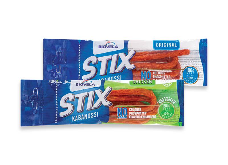BIOVELA lazdelės STIX KABANOSSI