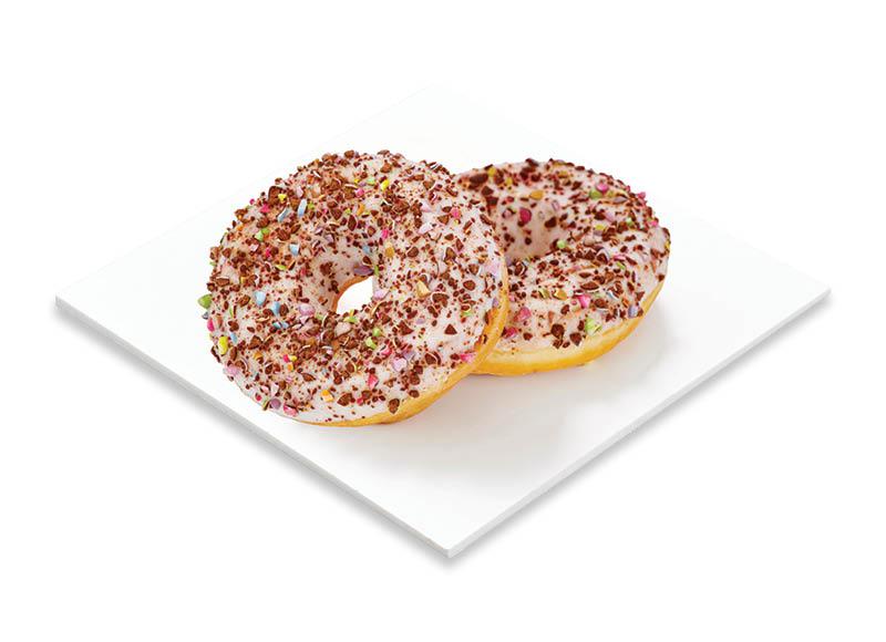 Spurga DONUT CRUSHED CANDY WHITE