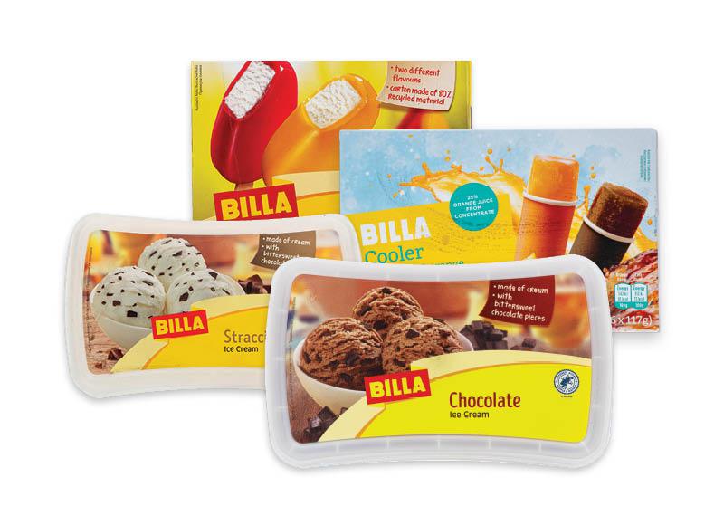 BILLA ledams dėžutėje