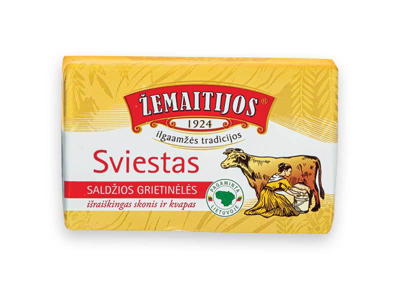 Saldžios grietinėlės sviestas ŽEMAITIJOS