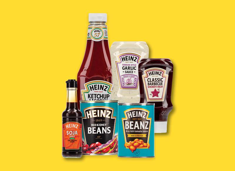 Padažams, kečupams, konservuotoms daržovėms HEINZ