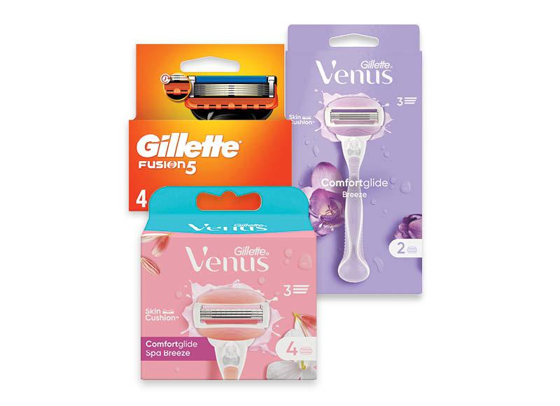 Sisteminiams skustuvams ir jų galvutėms GILLETTE ir VENUS