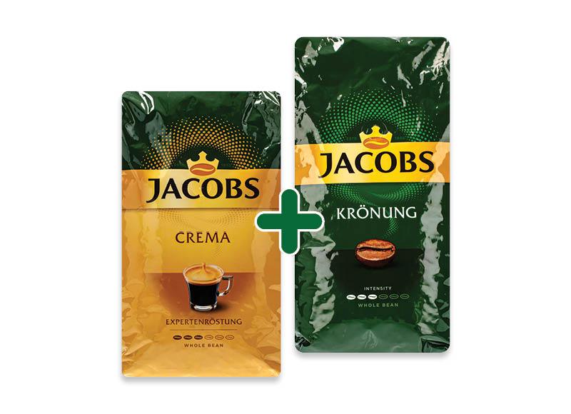 JACOBS kavos pupelės CREMA ar KRONUNG