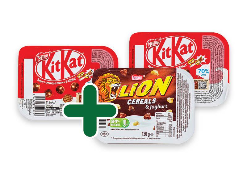 NESTLE jogurtas KIT KAT ar LION