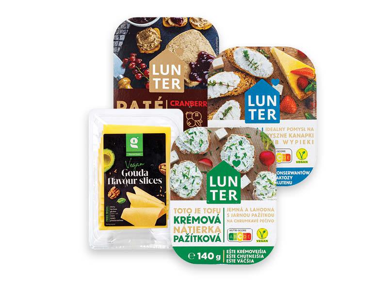 Prekė: Veganiškiems sūrio pakaitalams GOURMET GREEN ir LUNTER