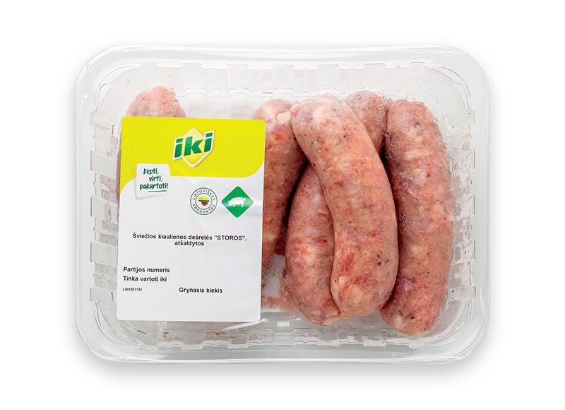 IKI šviežios atvėsintos kiaulienos dešrelės