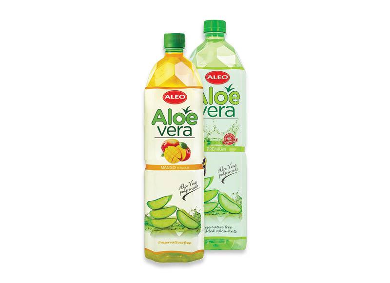 Alavijų ar mangų skonio gėrimas ALOE VERA