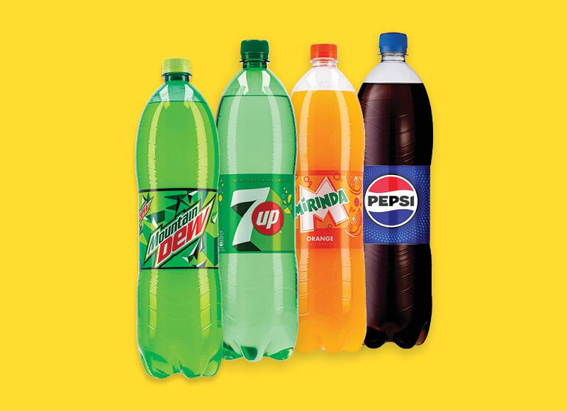 Gazuotas gėrimas PEPSI, 7UP, MIRINDA, MOUNTAIN DEW