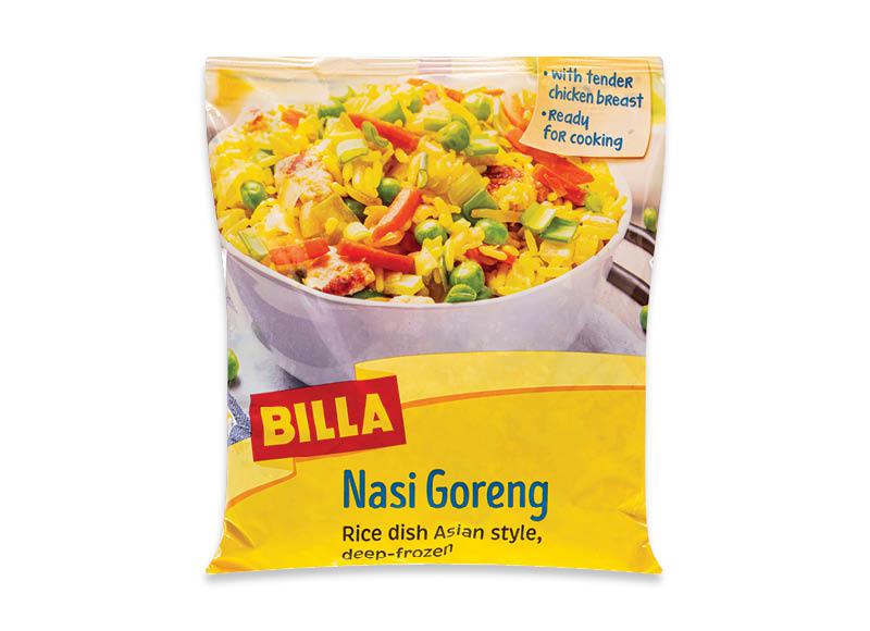 Šaldytas azijietiškas ryžių patiekalas BILLA NASI GORENG
