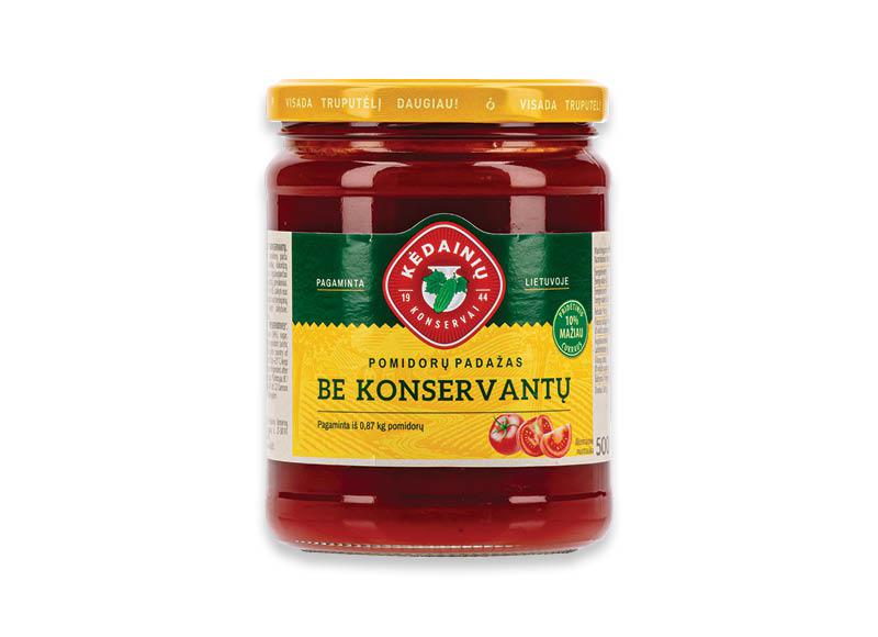 KĖDAINIŲ FABRIKO pomidorų padažas BE KONSERVANTŲ