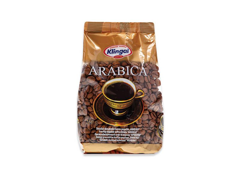 Prekė: Skrudintos kavos pupelės ARABICA