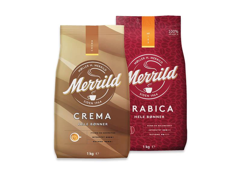 Kavos pupelės MERRILD ARABICA ar CREMA