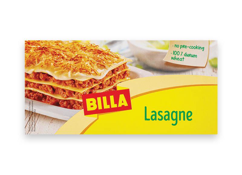 BILLA lazanijos lakštai be kiaušinių