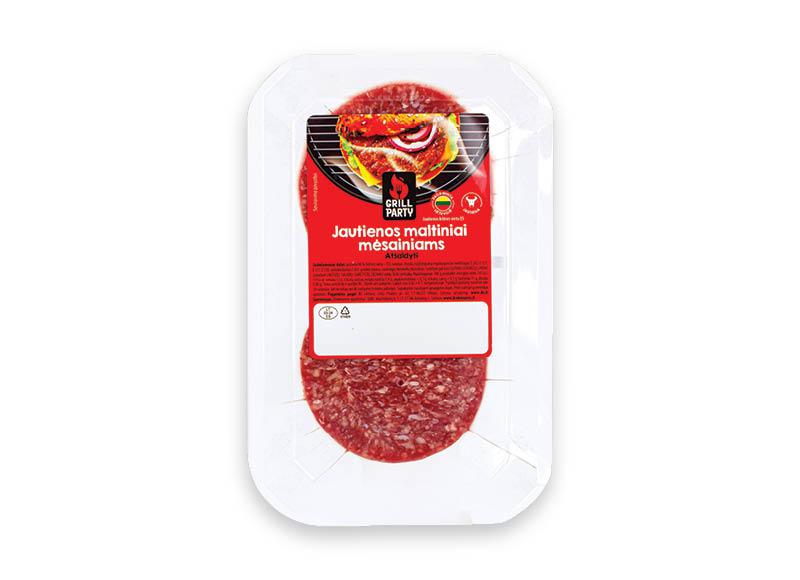Prekė: GRILL PARTY jautienos maltiniai mėsainiams