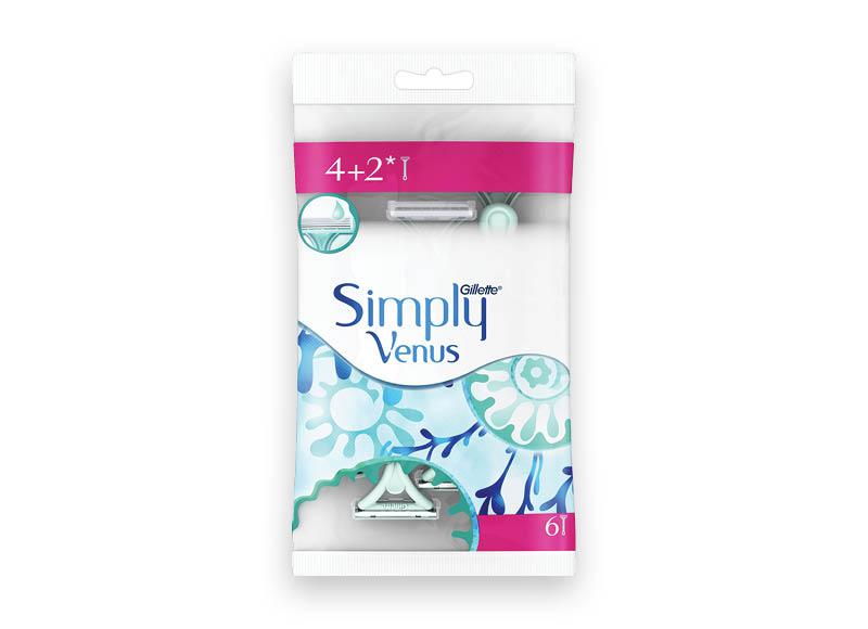 Vienkartiniai skustuvai GILLETTE 
VENUS SIMPLY 2