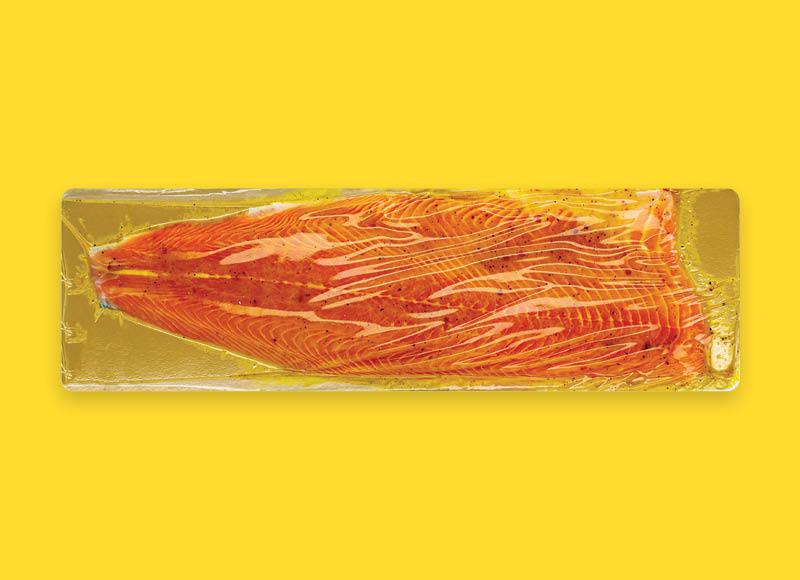 Prekė: Atšaldyta lašišų filė kario marinate