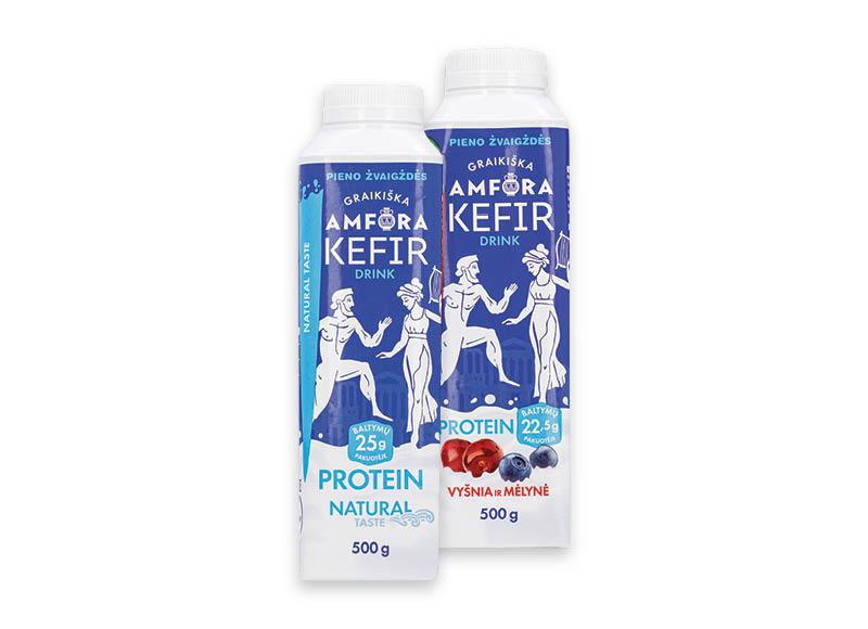 Kefyro gėrimas GRAIKIŠKA AMFORA PROTEIN