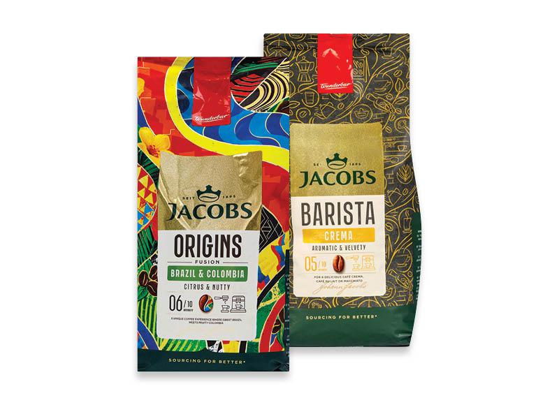 Prekė: Kavos pupelės JACOBS ORIGIN, BARISTA, SELEKTION