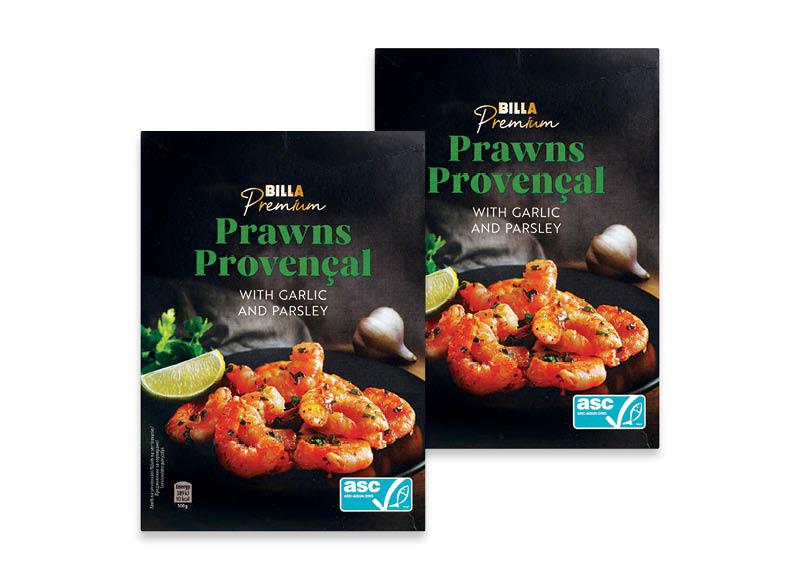 BILLA PREMIUM krevetės su PROVANSO žolelėmis